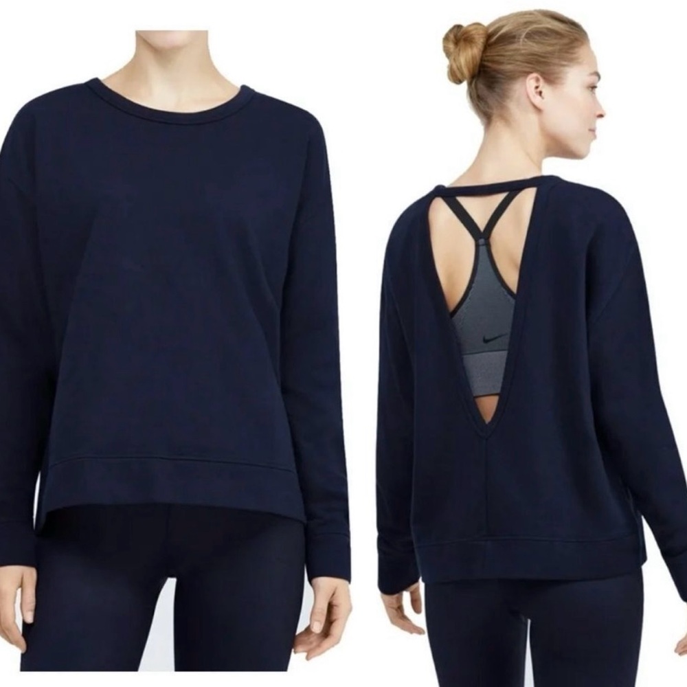 Nike Women’s Versa Pullover Sweatshirt – Blue (Size L)